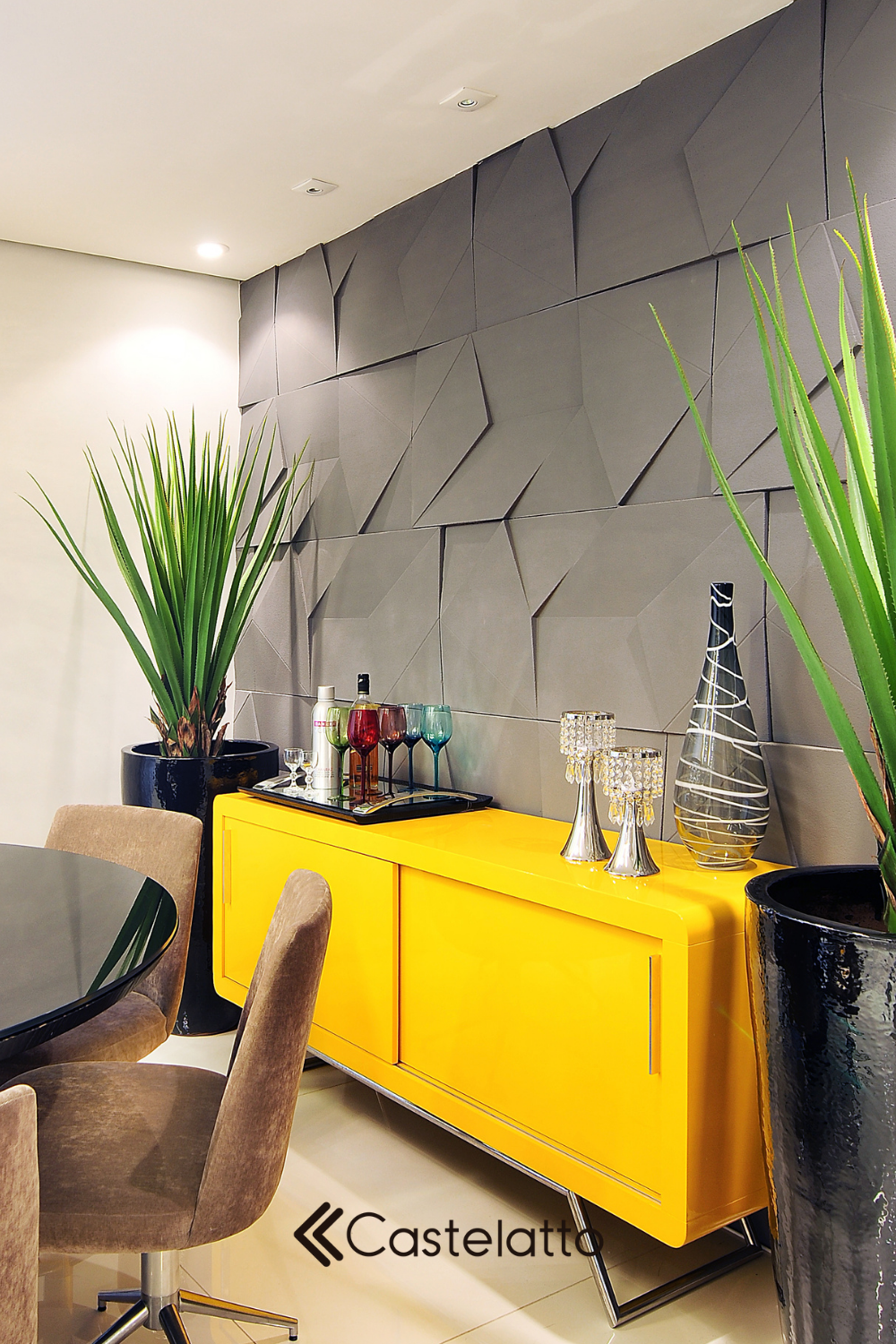 Como decorar seu ambiente de forma elegante com Parede 3D | Dia de Brilho