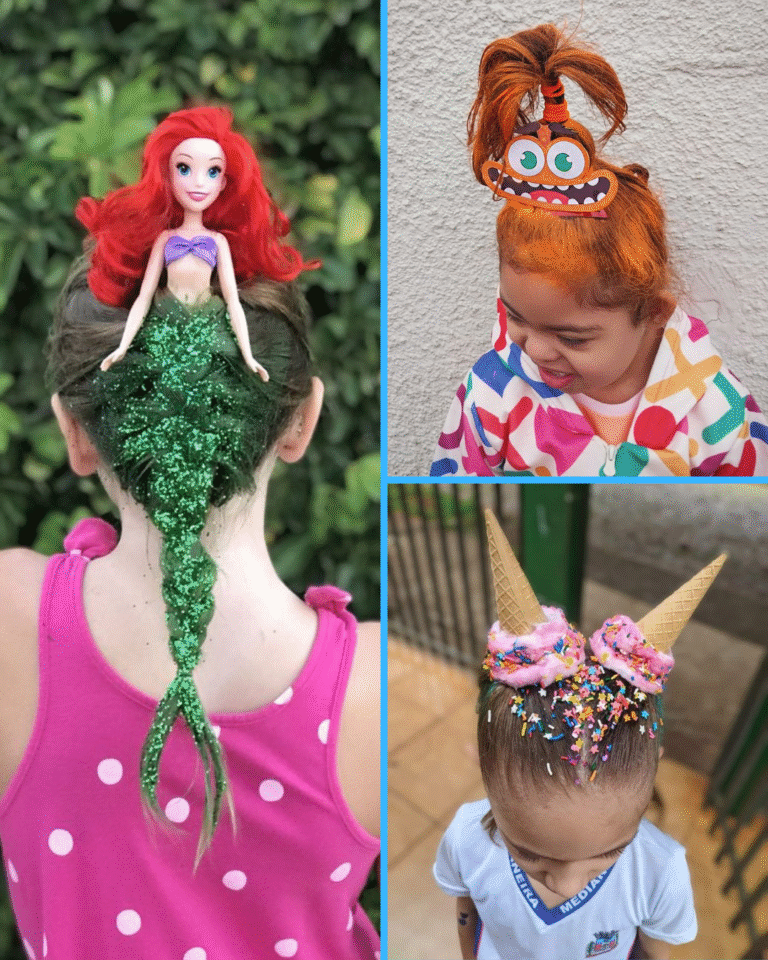Cabelo Maluco: ideias criativas para o dia das crianças! | Dia de Brilho